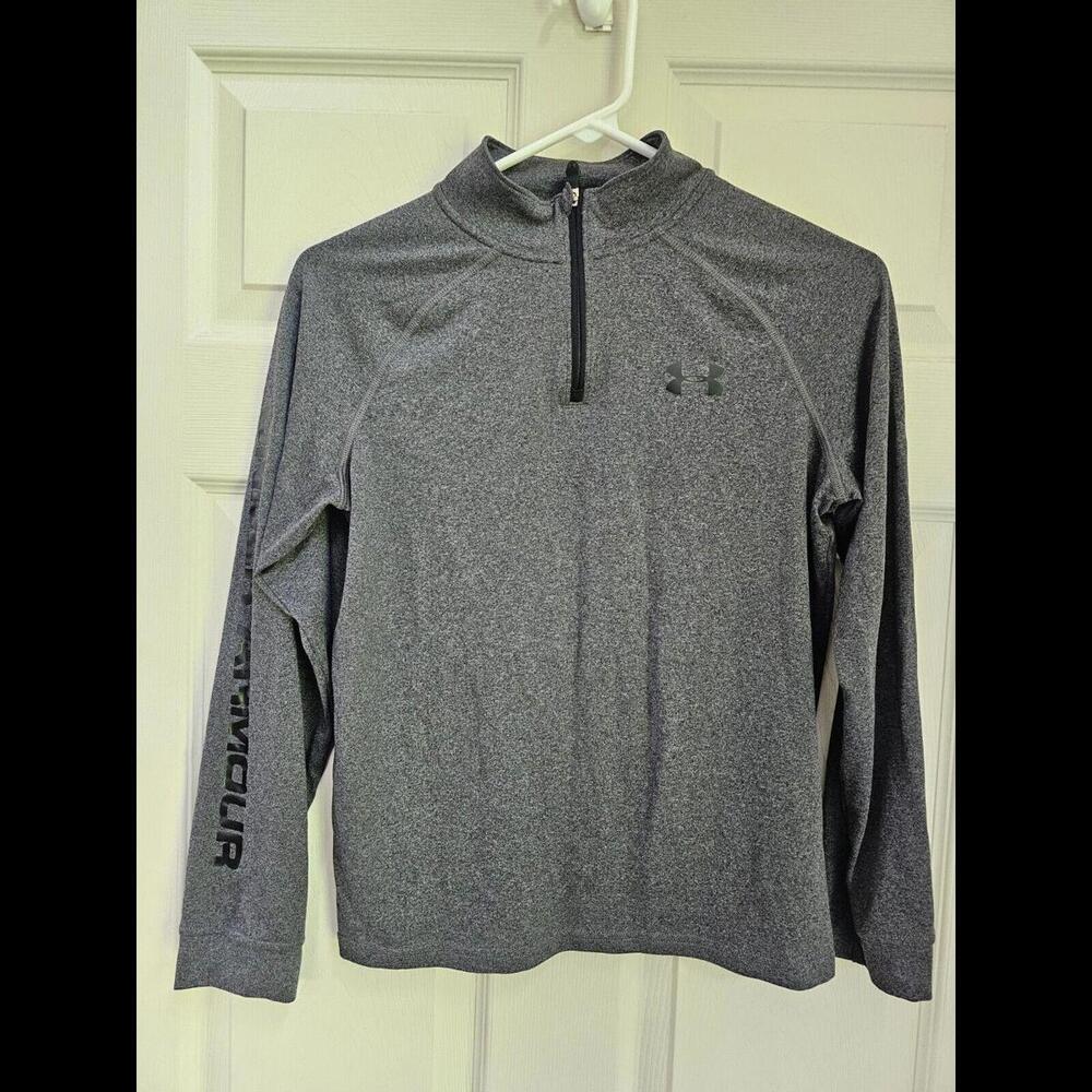Boy’s Under Armour Gray  1/4 Zip Up - Size Small